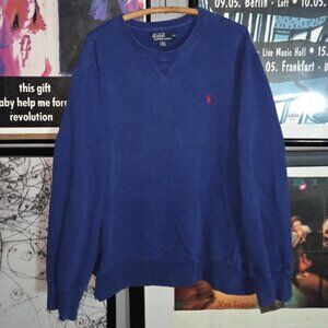 vintage polo ralph lauren reverse weave crewneck sweatshirt